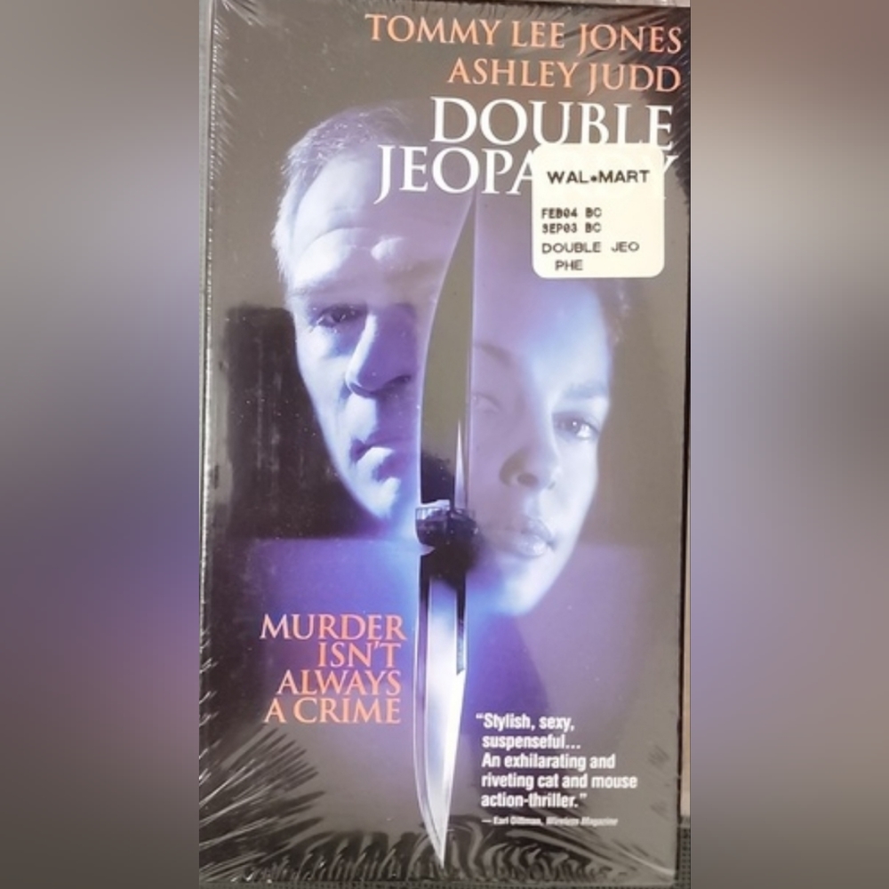 Double Jeopardy VHS Tape Movie New Sealed in Pack Never Opened